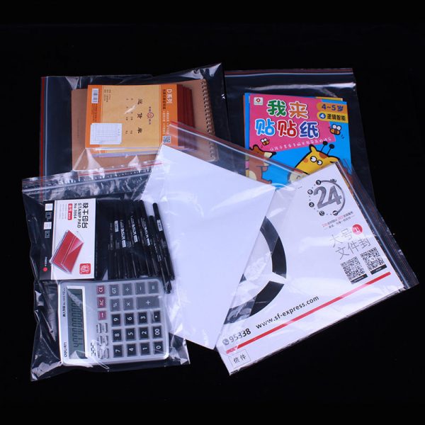 Zip Lock PE Plastic Clear Bags Storage Pouch - Image 4