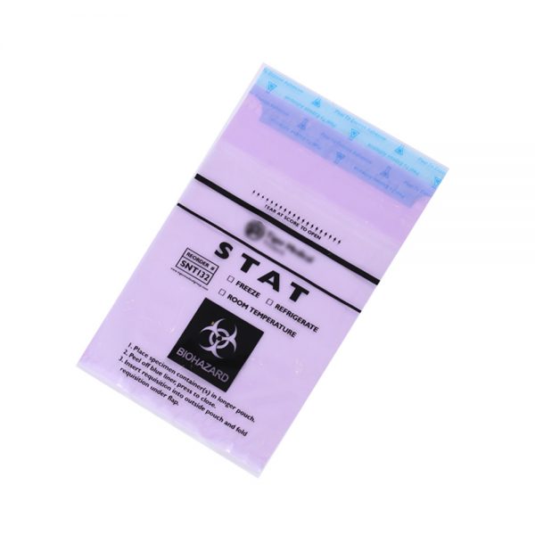 Clinical disposable plastic biohazard waste bag specimen transport bags - Image 4