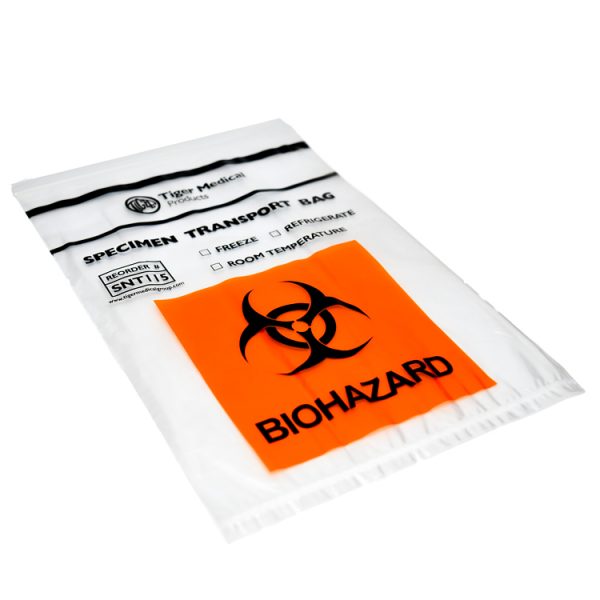 Pathology Lab Use Side Gusset Clear Plastic Specimen Biohazard Bags - Image 4