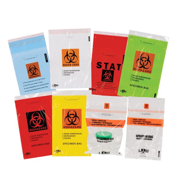 Pathology Lab Use Side Gusset Clear Plastic Specimen Biohazard Bags - Image 5