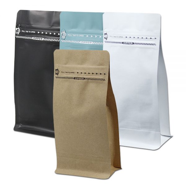 Heat Seal Aluminum Foil Stand Up Zip Mylar Coffee Food Bags - Image 3
