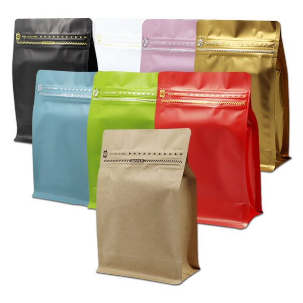 Heat Seal Aluminum Foil Stand Up Zip Mylar Coffee Food Bags