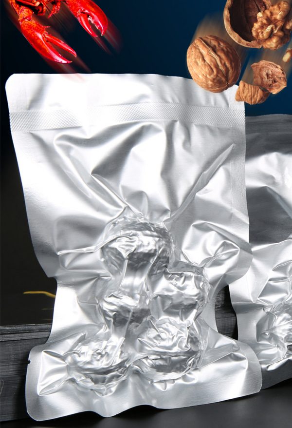 Aluminum Foil Hot Seal Top Open Tea Kitchen Bags Vacuum Coffee Storage Plastic Packaging Powder Bags Food grade Sliver Bag - Image 2