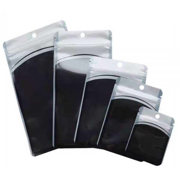Clear Plastic Colorful Zip Lock Bag with Hang Hole Tear Notch Self Seal Zipper Reusable Packaging Pouches for Food Gift - Image 3