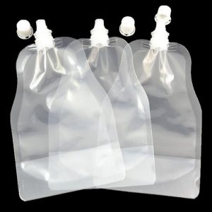 Stand-up Transparent Plastic Drink Packaging Bag Spout Pouch for Beverage Liquid DIY Juice Milk Coffee