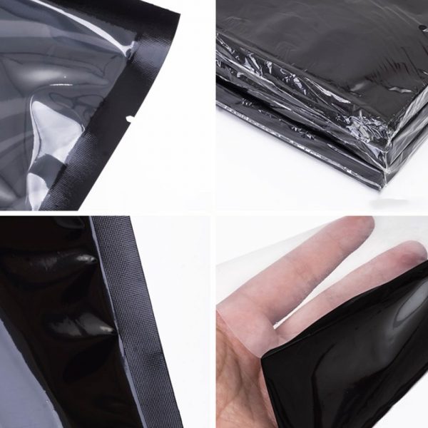 Black Transparent Vacuum Plastic Bag Preservation Dustproof Moistureproof Food Snacks Tea Powder Dry Goods Deli Meat - Image 2
