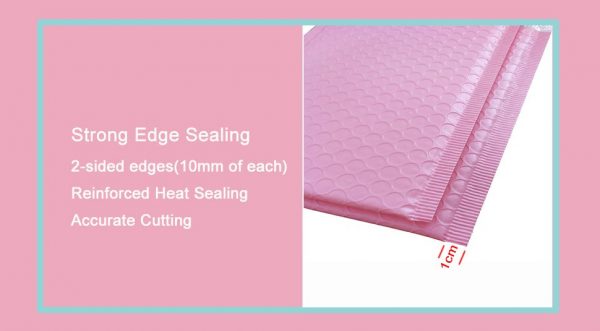 Light Pink Poly Bubble Mailer Padded Envelope self seal mailing bag bubble envelope Shipping envelope - Image 5