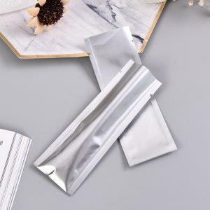 Silver Aluminum Foil Package Bag Coffee Sugar Pouches Open Top Heat Seal Vacuum Mylar Foil Bags for Spice Powder Storage